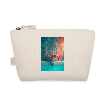Cool Cat by the Pool - Organic Pouch - nature - Front