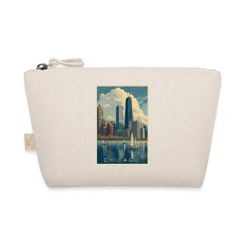 Die Skyline von Chicago mit Segelbooten - Bio-Täschchen - Natur - Vorne