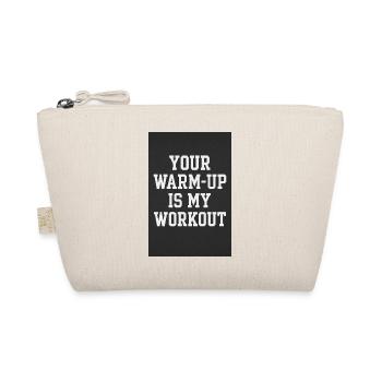 Motivationsspruch Workout - Bio-Täschchen - Natur - Vorne