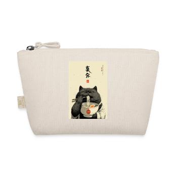 Chat heureux mangeant des ramen - Trousse biologique - nature - Devant