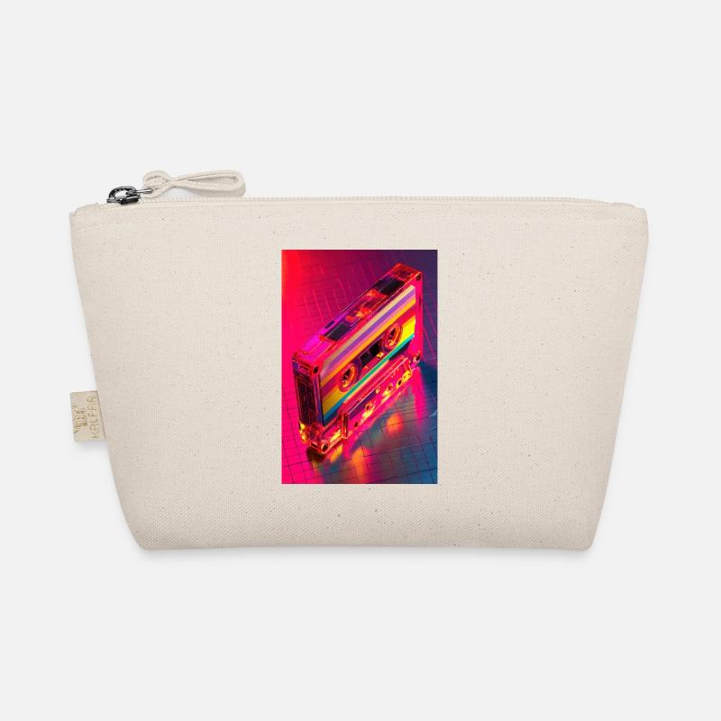 Neon Regenbogen Kassette Bio-Täschchen