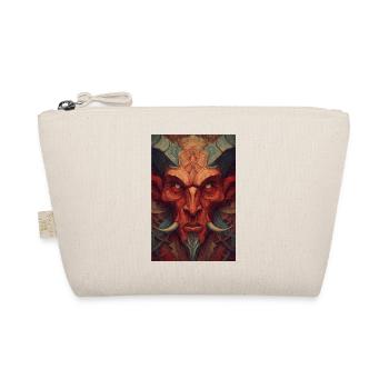 Infernal Demon Mask Art - Organic Pouch - nature - Front