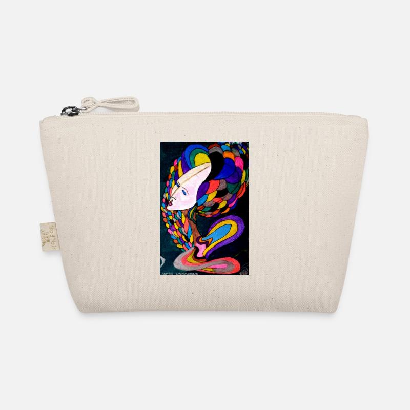 Brightly Colored Mystical Portrait Organic Pouch