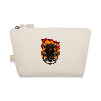 Bull Rider – Wild Biker Power - Organic Pouch - nature - Front