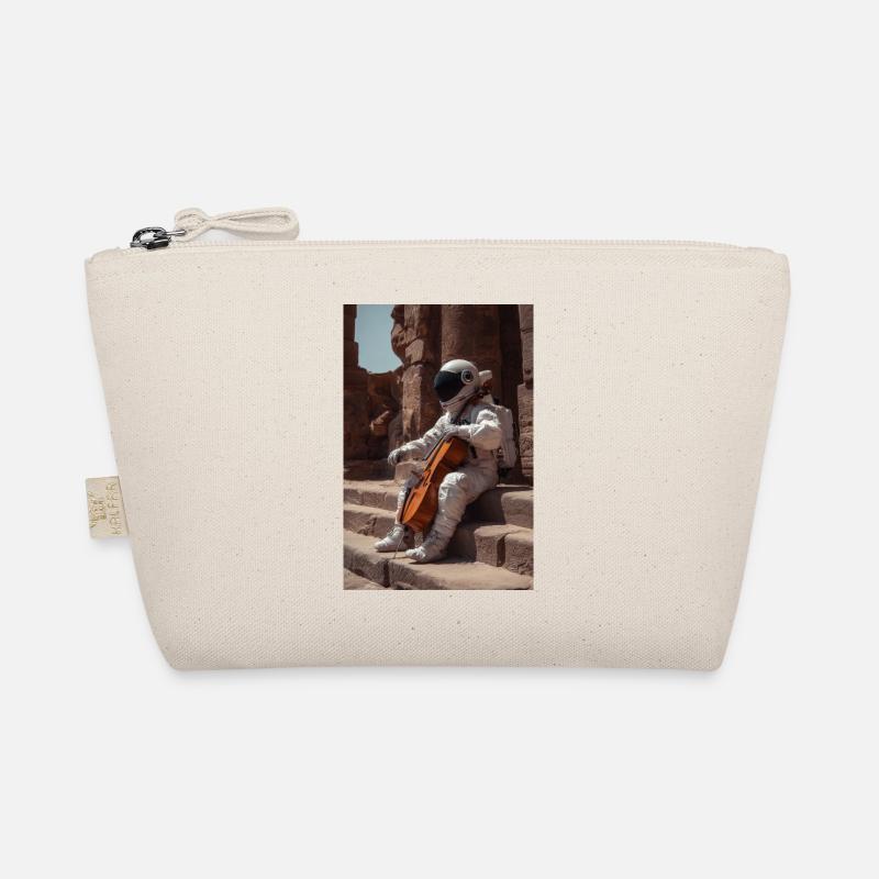 Astronaute avec violoncelle sur des marches antiques Trousse biologique