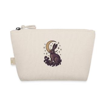 Celestial Hare Mystical Illustration - Organic Pouch - nature - Front