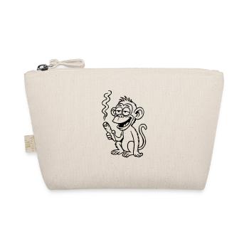 The monkey aims a little differently - Organic Pouch - nature - Front
