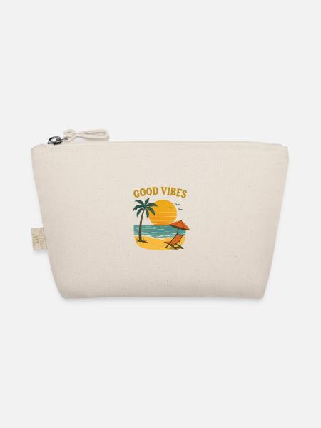 Sunset Beach Motif - Organic Pouch - nature