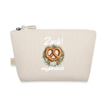 Traditionelle Brezel Zack aufgebrezelt Dirndl - Bio-Täschchen - Natur - Vorne