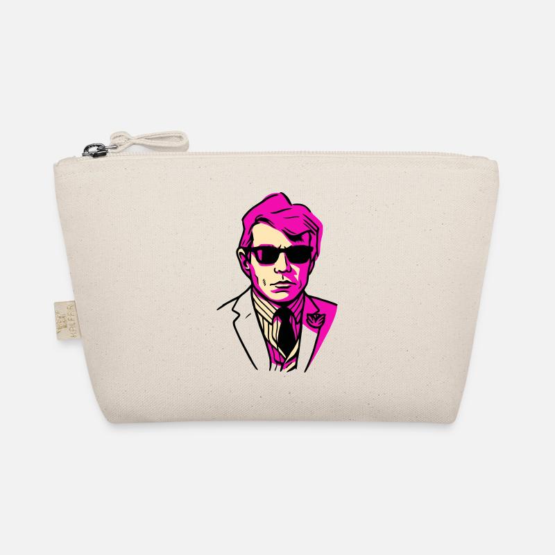 Pop art portrait with sunglasses Organic Pouch