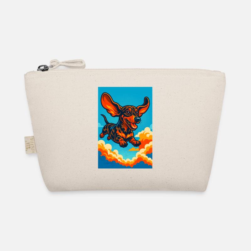 Illustration vibrante d'un teckel volant Trousse biologique