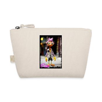Colorful Punk Bird Design for Kids Doll - Organic Pouch - nature - Front