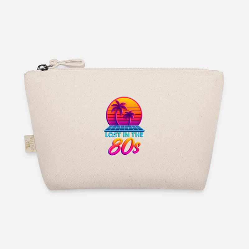 Neon 80s Retro Sunset Organic Pouch
