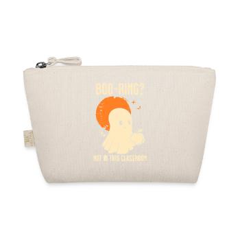 Funny Teacher Skeleton Halloween Classroom - Organic Pouch - nature - Front