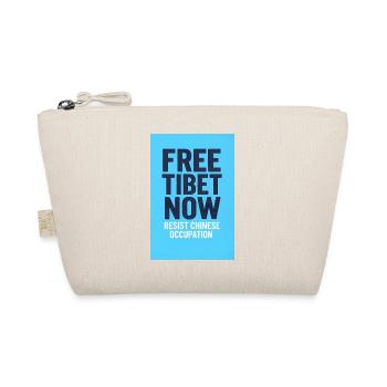 FREE TIBET NOW! Widerstand gegen die chinesische Besatzung - Bio-Täschchen - Natur - Vorne