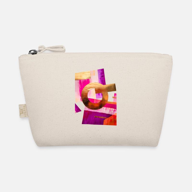 Design abstrait avec doré, rose et violet Trousse biologique