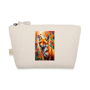 Fleurs de renard abstraites, cadeau pour amoureux des renards - Trousse biologique - nature - Devant