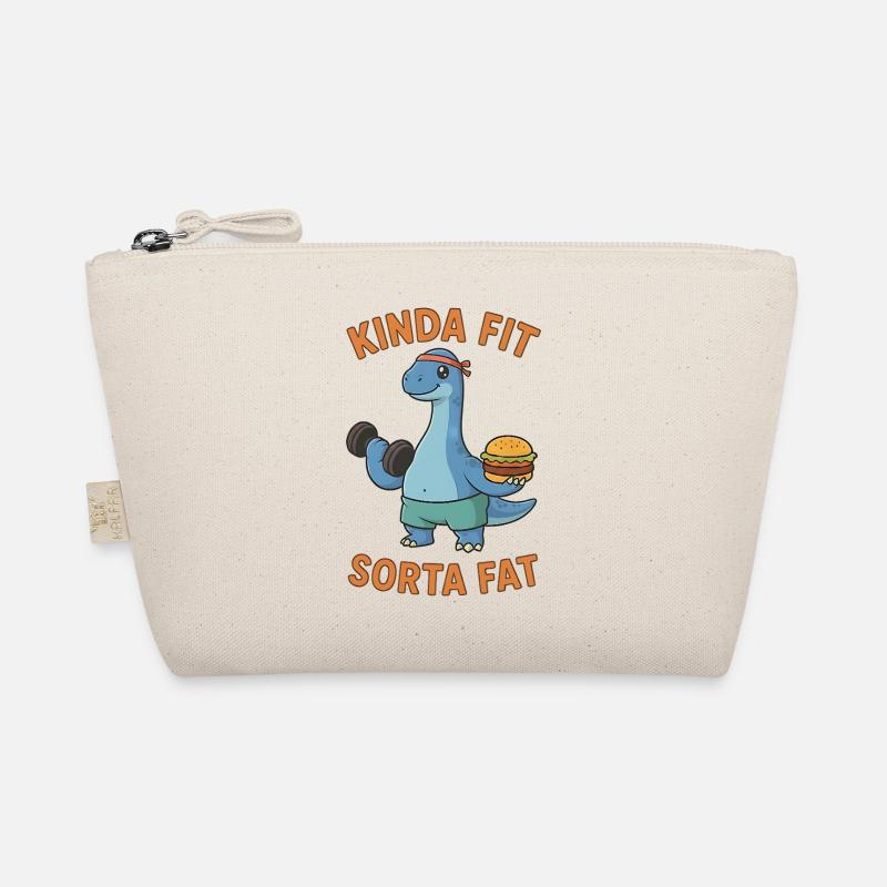 Kinda Fit Sorta Fat Drôle Gym Mignon Hippopotame Rétro Trousse biologique