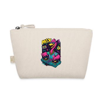Neon Flamingo - Organic Pouch - nature - Front