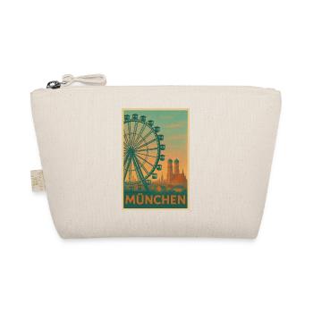 Historic Munich Ferris wheel silhouette - Organic Pouch - nature - Front