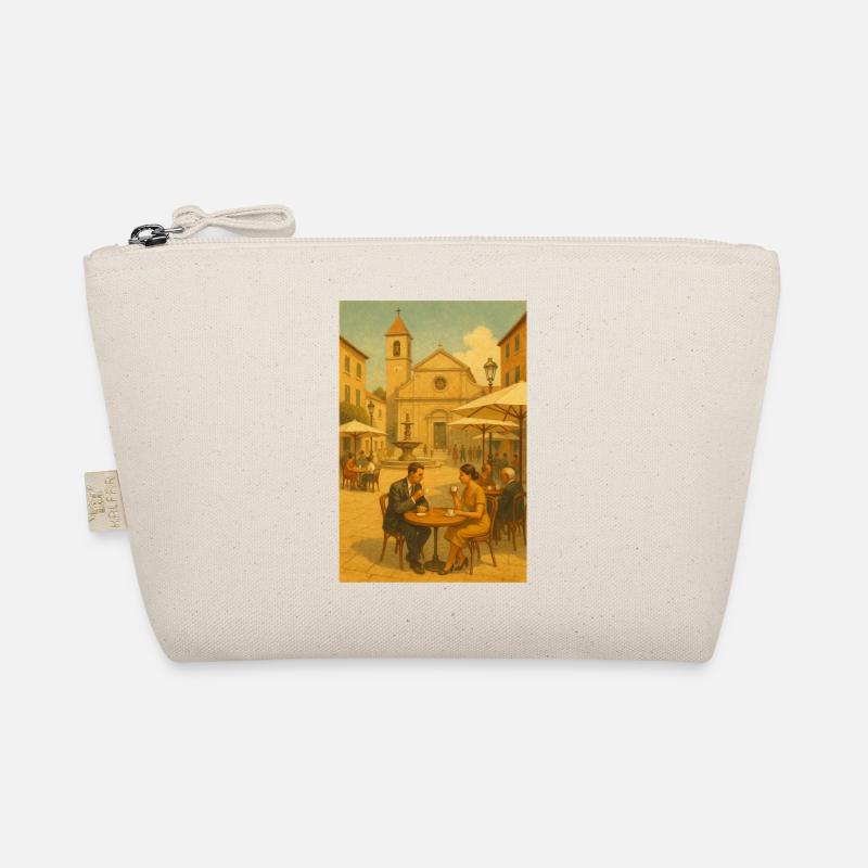 Coffee magic in squares - Organic Pouch - nature