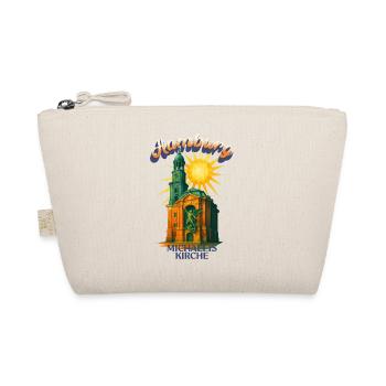 Hamburg Michel Shirt – St. Michaelis Church Retro - Organic Pouch - nature - Front