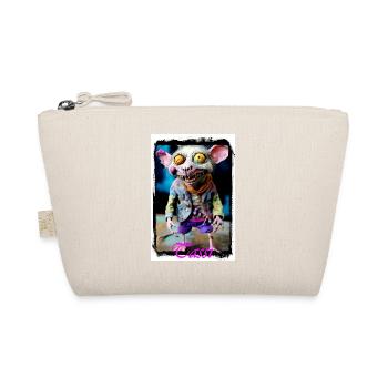 Fearless Mouse Character Illustration Punk Doll - Organic Pouch - nature - Front