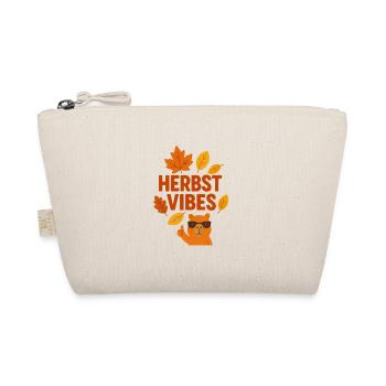 Herbst Vibes | Cooles Capybara im Herbst Modus - Bio-Täschchen - Natur - Vorne