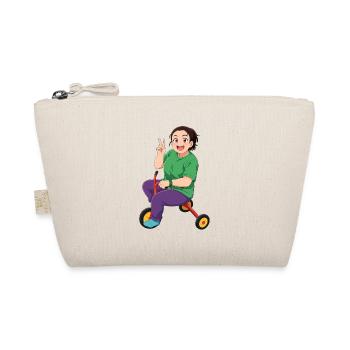 Personnage de dessin animé coloré sur le vélo - Trousse biologique - nature - Devant
