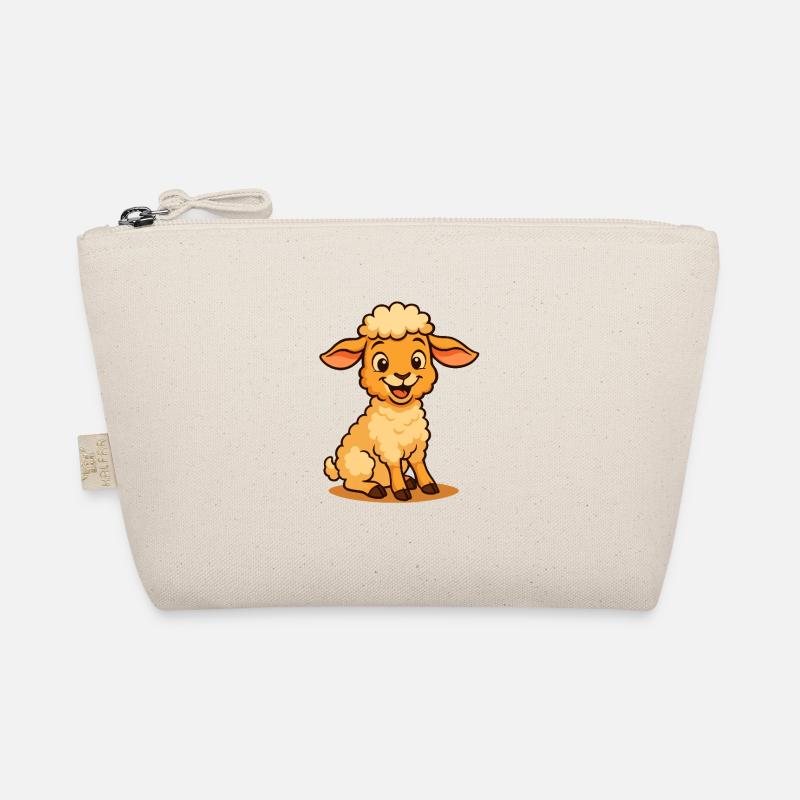 Agneau de dessin animé mignon - Motif de mouton mignon Trousse biologique