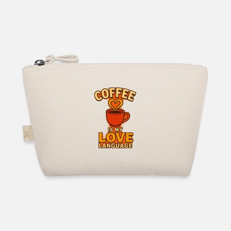 Coffee is my love language - Bio-Täschchen - Natur