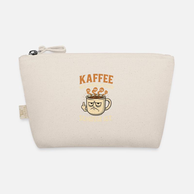 Coffee graphic with humorous message - Organic Pouch - nature