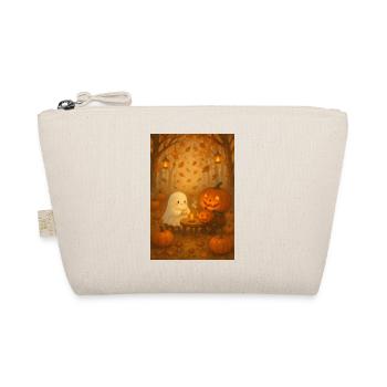 Autumn Ghost for Halloween - Organic Pouch - nature - Front