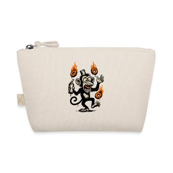 Fiery Monkey with Magic Talisman - Organic Pouch - nature - Front
