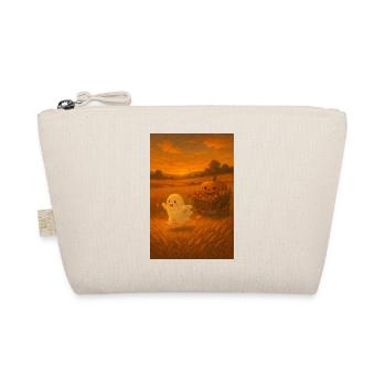 Halloween Ghost in Autumn - Organic Pouch - nature - Front