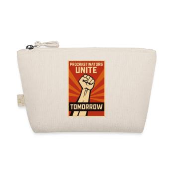 Prokrastinierer, Procrastinators Unite, Tomorrow  - Bio-Täschchen - Natur - Vorne