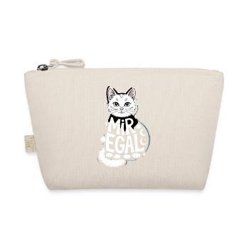 Mir Egal Katze Mond Sterne Humorvoller Stil - Bio-Täschchen - Natur - Vorne