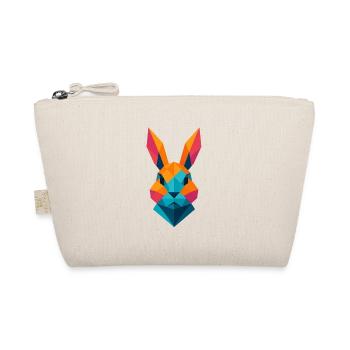 Rabbit | Bunny Head Print / Print / Design - Organic Pouch - nature - Front