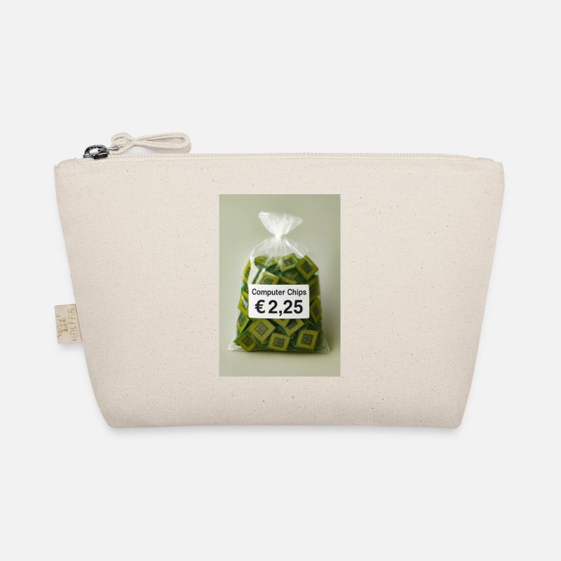Computer chips price label Organic Pouch
