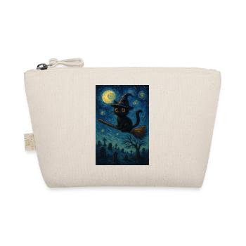 Halloween Witches Cat - Organic Pouch - nature - Front