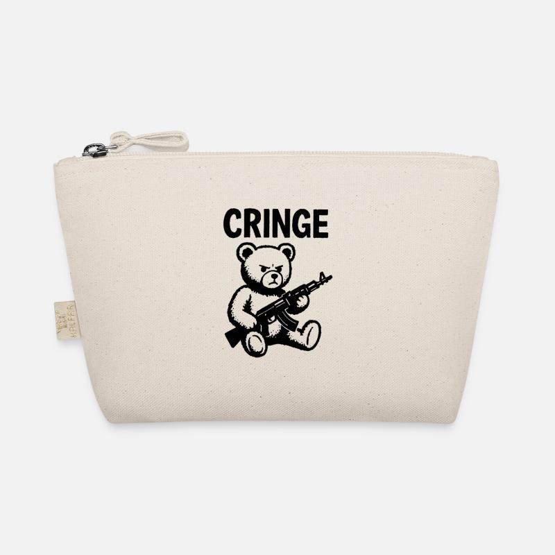 Cring Bear with Rifle Organic Pouch