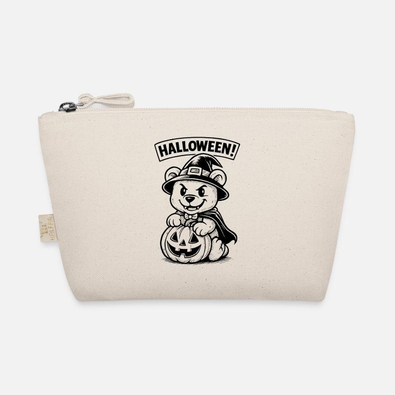 Ours d’Halloween avec lanterne citrouille Trousse biologique