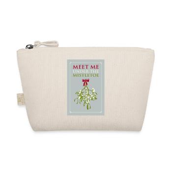 Meet Me Under the Mistletoe - Romantik Weihnachten - Bio-Täschchen - Natur - Vorne
