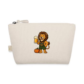 Autumnal lion with beer and pumpkin - Organic Pouch - nature - Front