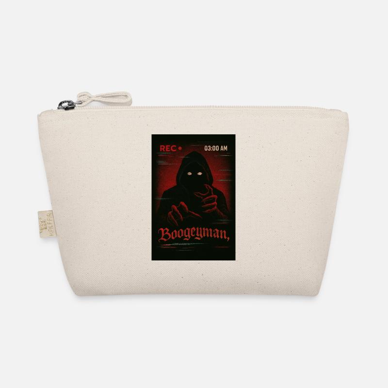 VHS Glitch Boogeyman Horror Tee Organic Pouch
