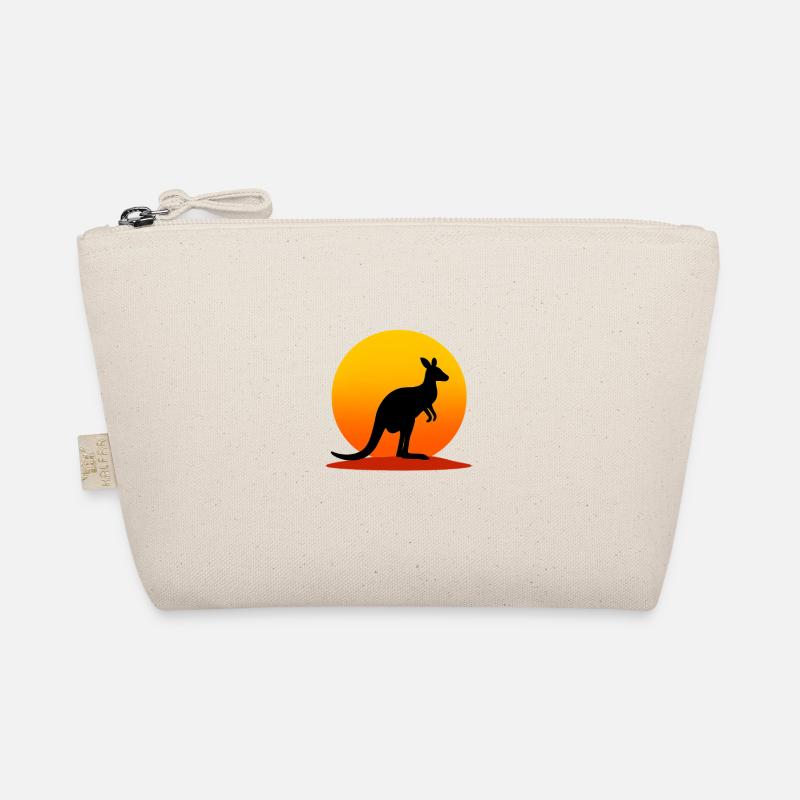 Känguru Outback Sunset – Australien Shirt Bio-Täschchen