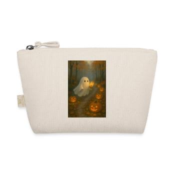 Halloween Ghost in Autumn - Organic Pouch - nature - Front