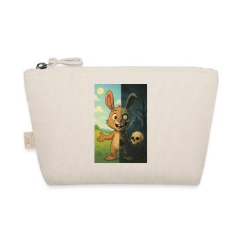 Zombie Undead Rabbit Halloween - Organic Pouch - nature - Front