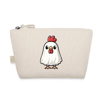 Rooster Halloween Ghost - Organic Pouch - nature - Front