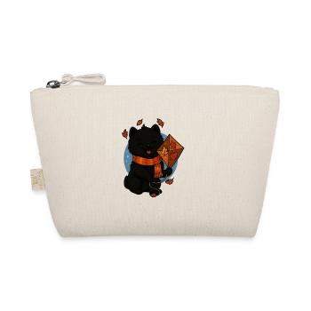 Little Autumn Dog with Dragon - Organic Pouch - nature - Front